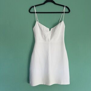 Park & Fifth White Spaghetti Strap Mini Dress